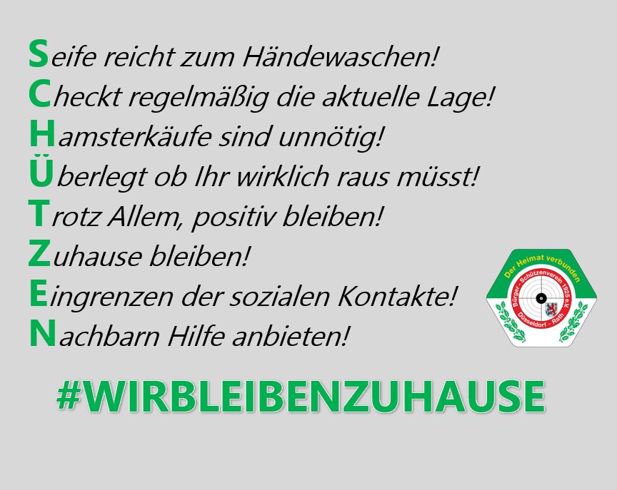 Bleibt alle geund ! - #WirbleibenZuhause